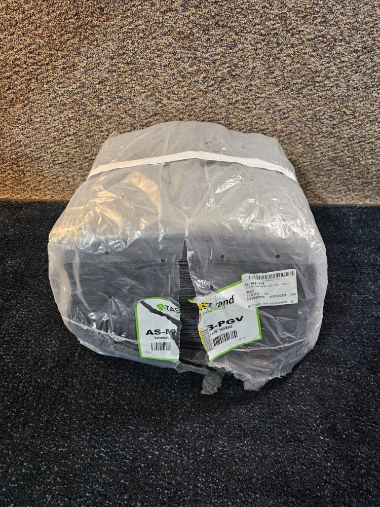 (QTY 100) HOSPECO AS-MAB-PGV 15" x 18" 0.22-Gal Industrial Sorbent Pad - Gray