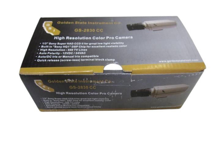 GOLDEN STATE INSTRUMENT CO. GS-2830 CC HIGH RES. COLOR PRO CAMERA NSMP