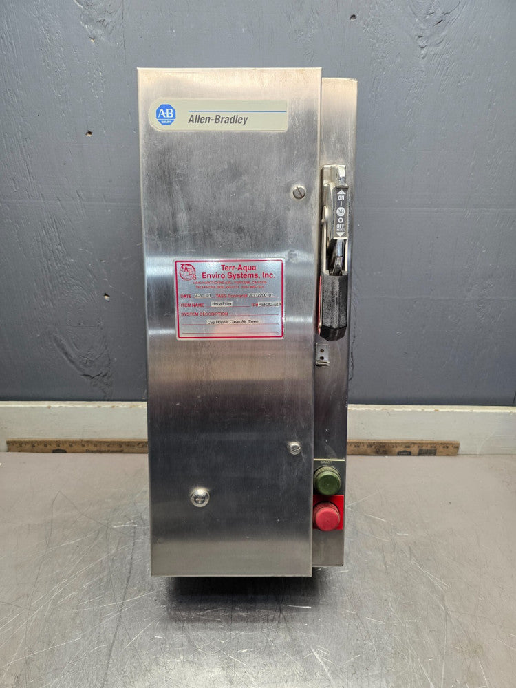 ALLEN BRADLEY 513-BCB-A2F-1-40, SIZE-1 COMBINATION STARTER,SS,10hp, MAKE OFFER !