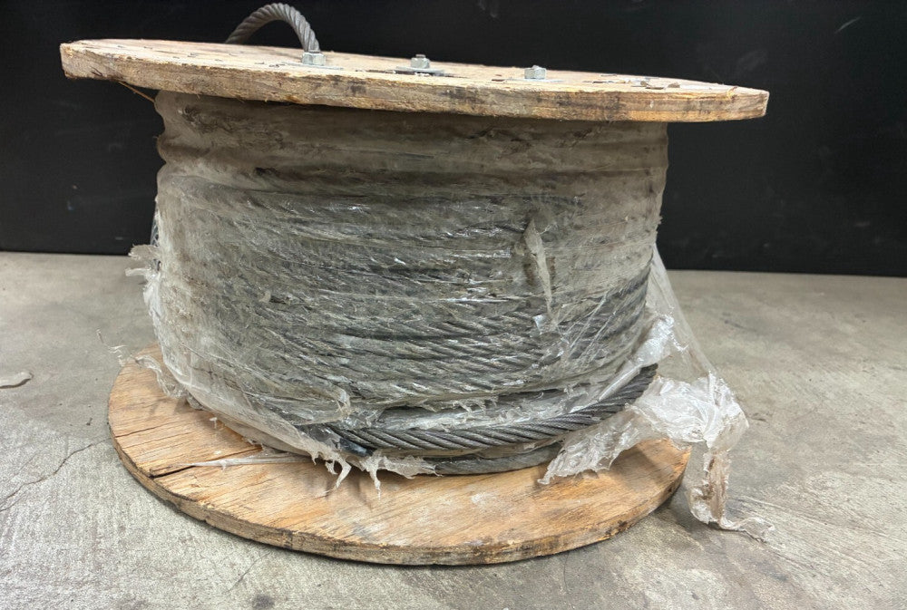 UNBRANDED GALVANIZED STEEL  WIRE ROPE CABLE 697Z8-Z4 LENGTH: 75 FEET