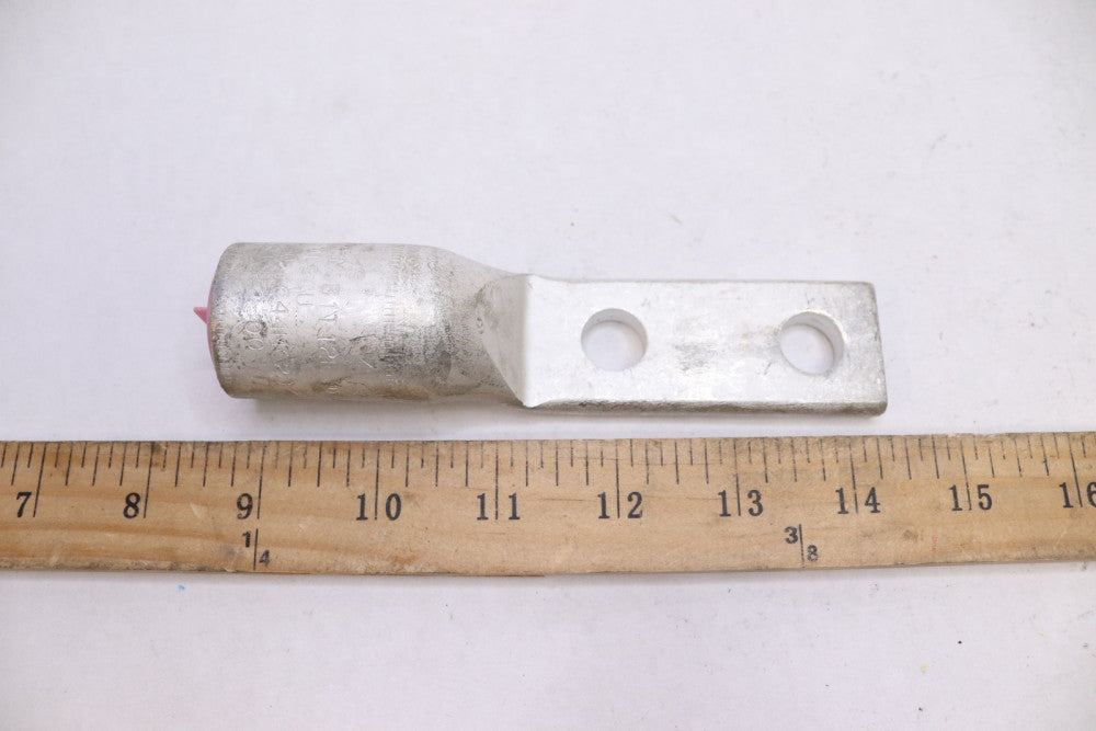 Burndy Crimp Lug 4/0-500 2-Hole 1.45" x 1.35" x 5.85" YA34A3N131T12E