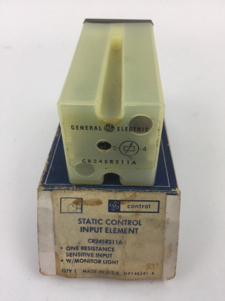 GE CR245R211A STATIC CONTROL INPUT ELEMENT ONE RESISTANCE SENSITIVE INPUT