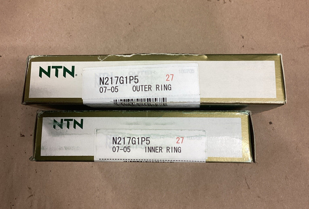 NTN BEARING N217G1P5  Inner and Outer Set **SEALED** F48