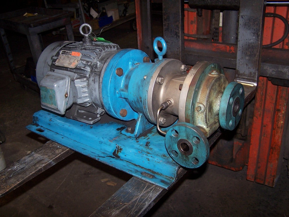 CRANE 3 HP CHEMPUMP CENTRIFUGAL PUMP  1" PORT MODEL MA-3T 40 GPM 76 TDH