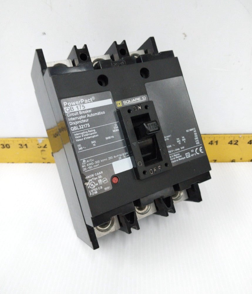 Square D 175 Amp Circuit Breaker 240 VAC 3 Pole  QBL32175
