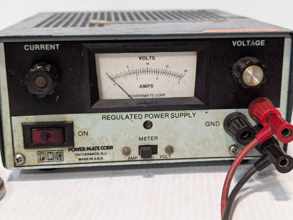 Power Mate Corp. PMC regulated power supply, 0-20VDC, 0-3A