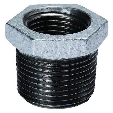 Zoro Select 5P892 1-1/2" Mnpt X 1-1/4" Fnpt Galvanized Hex Bushing