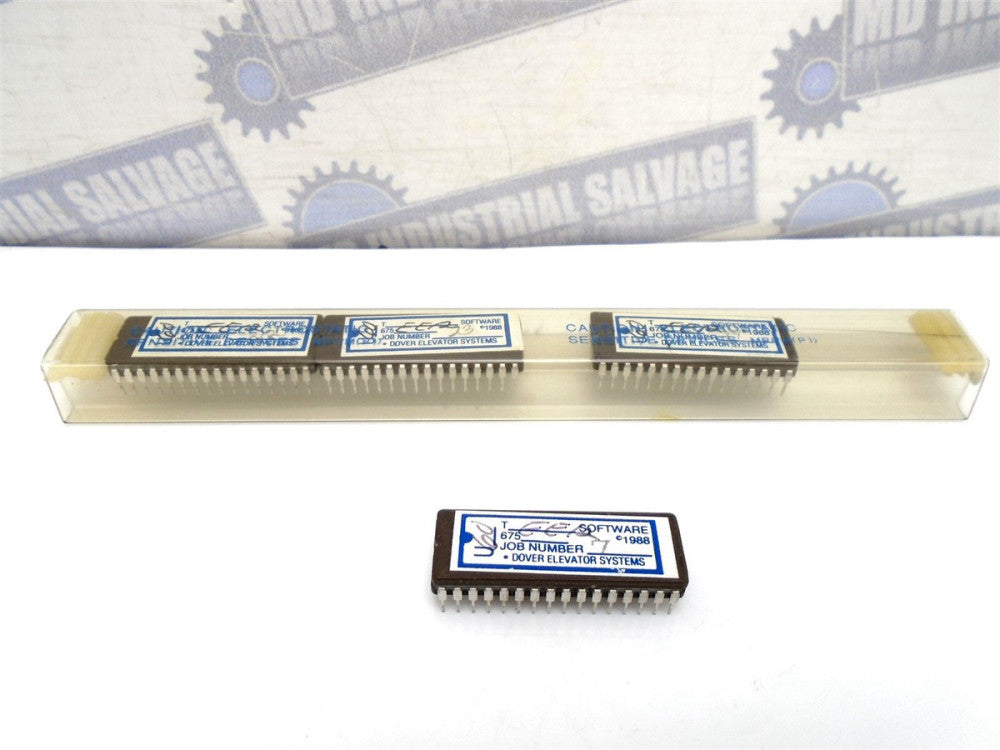 (4 Pc) DOVER ThyssenKrupp - U60 - 675-EE12 SOFTWARE CHIP MICROPROCESSOR (NEW)