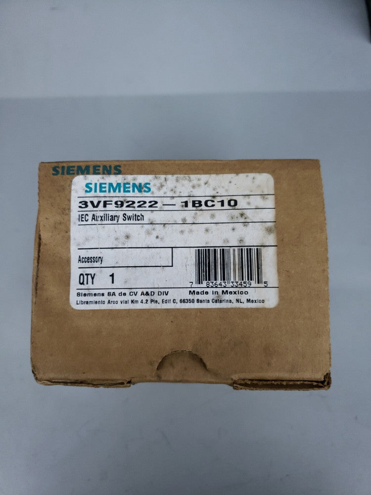 NEW IN BOX SIEMENS 3VF9222-1BC10 IEC AUXILIARY SWITCH