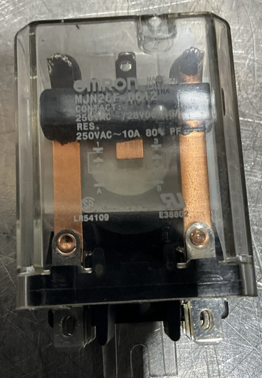12VDC, 8-Pin Flange Mount Relay; Flange Location: Side MJN2CF-DC12 5ZH73