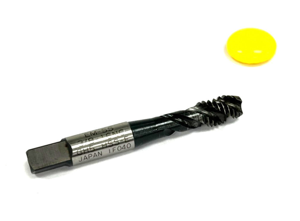 GREENFIELD 3/8"-16NC BOTTOM TAP SPIRAL HSS-E OAL 3"