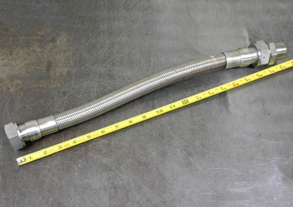 Swagelok - 316 Series Flexible Metal Stainless Steel Hose Assembly 1 in. NPT