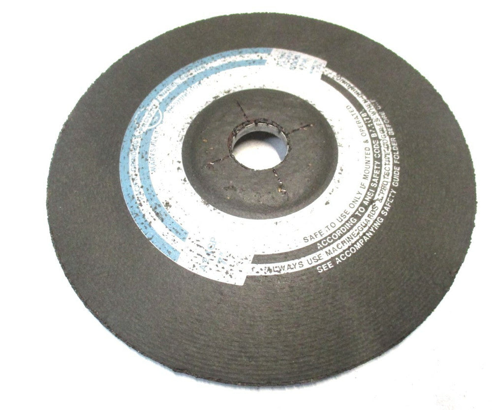 Pacific 7" x 1/4" x 7/8" 24 Grit 8500 RPM Aluminum Oxide Grinding Wheel - 2 PC