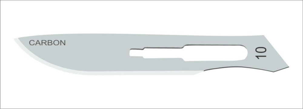 Box of 100 Carbon Steel Blades, Sterile, Individually Foil Wrapped. Dental, S...