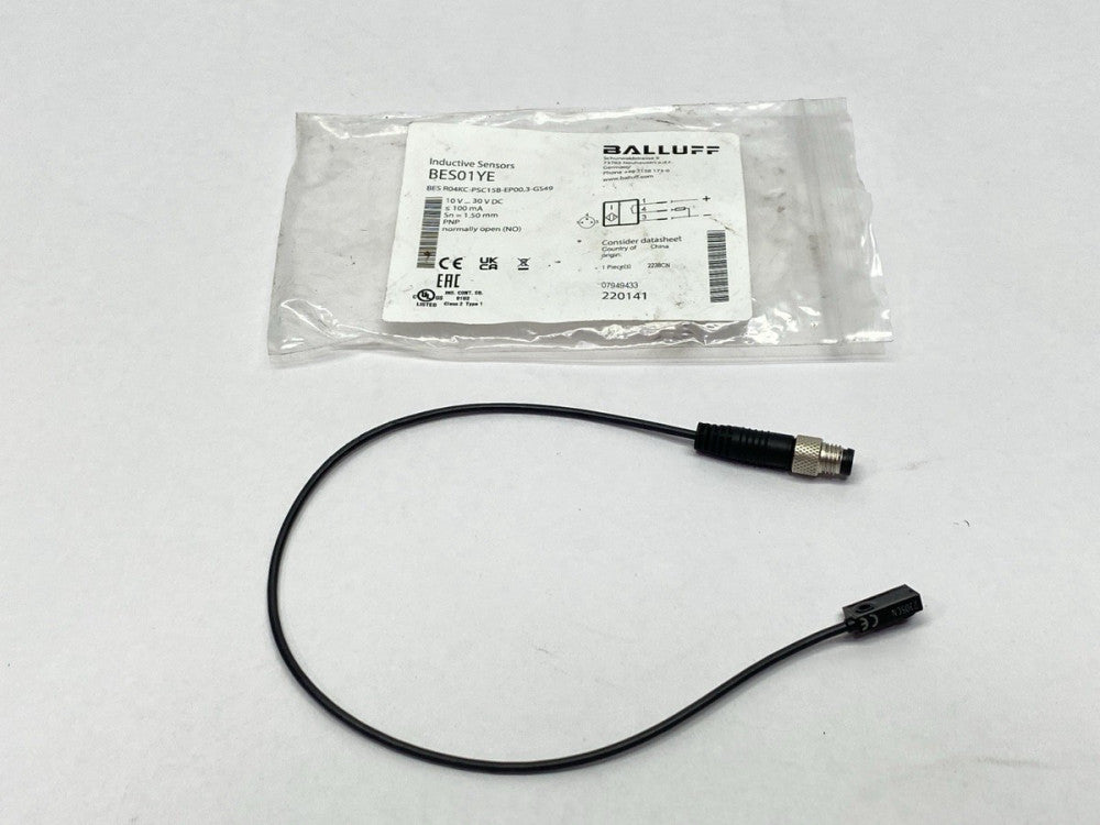 Balluff BES01YE Inductive Proximity Sensor BES R04KC-PSC15B-EP00,3-GS49