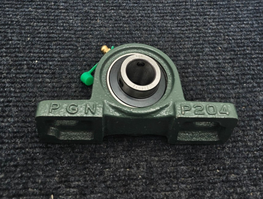 PGN P204 2-Bolt Pillow Block Green with UC204-12 Bearing