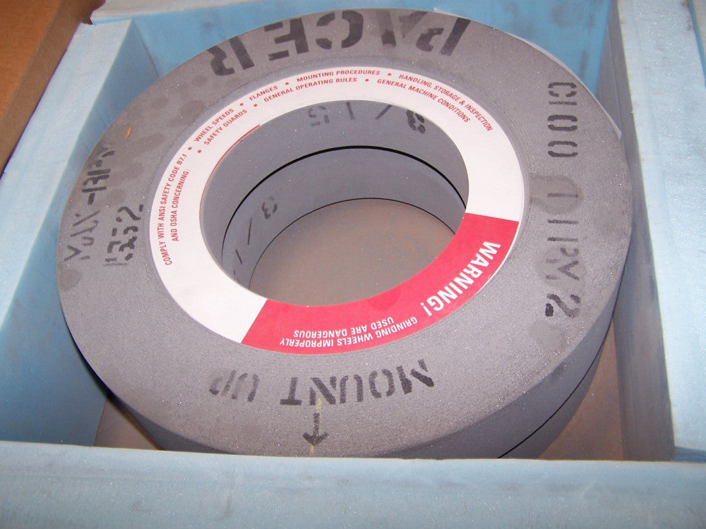 2) NEW PACER 16" X 3" X 7-1/2" PAPER MILL RESIN GRINDING WHEEL C100-11PM2