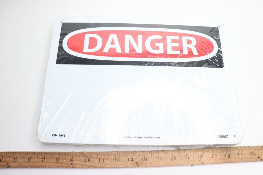(25-Pk) National Marker Large Format Danger Sign CU-14645