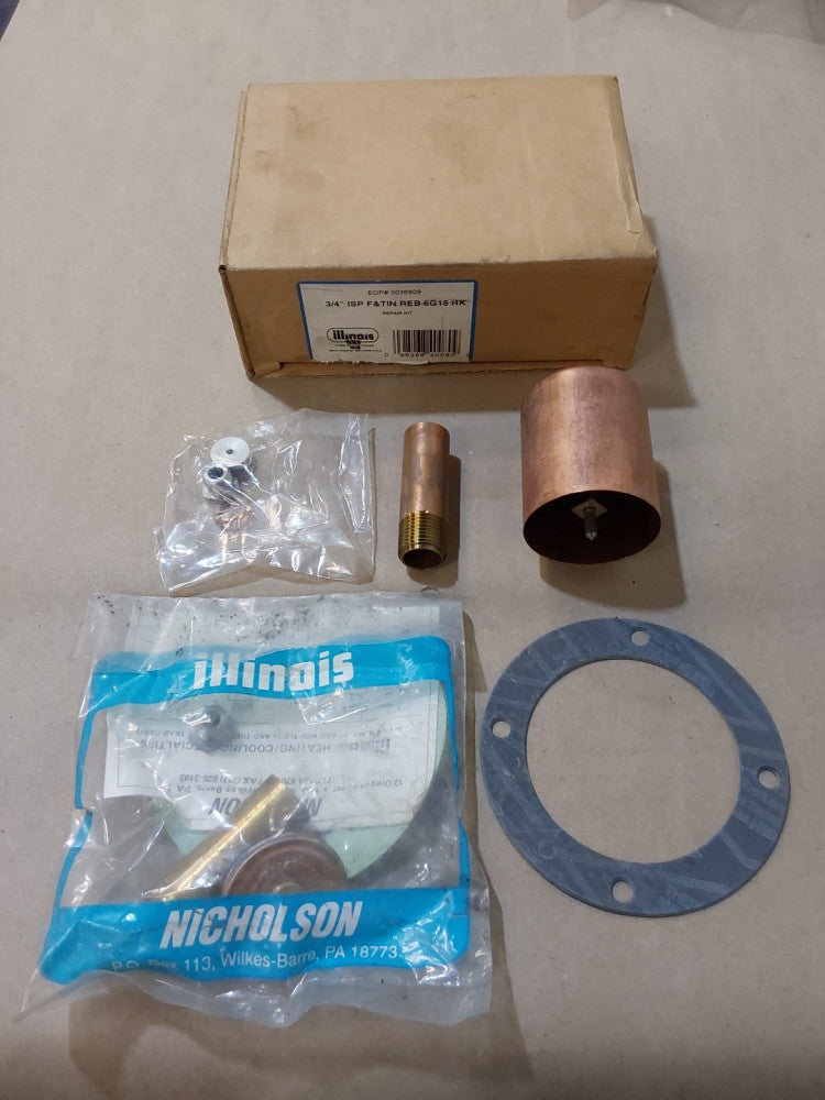 ILLINOIS STEAM TRAPS 0036909. 3/4 ISP F&TIN-REB-6G15RK. Repair Kit.