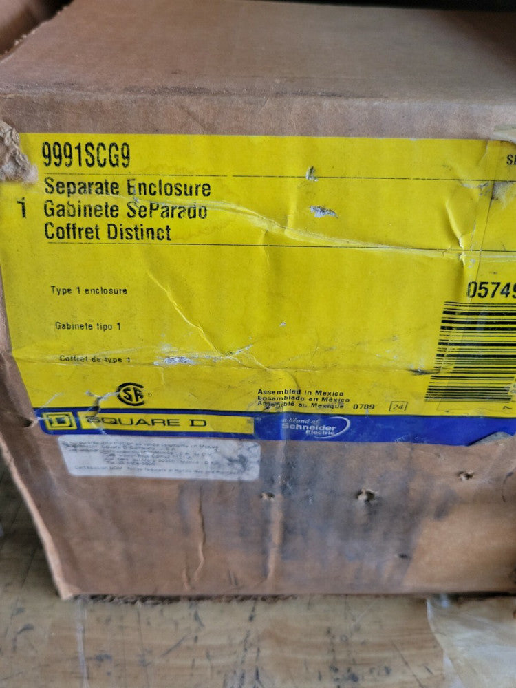 NEW OLD STOCK SQUARE D 9991SCG9 SER. A ENCLOSURE 