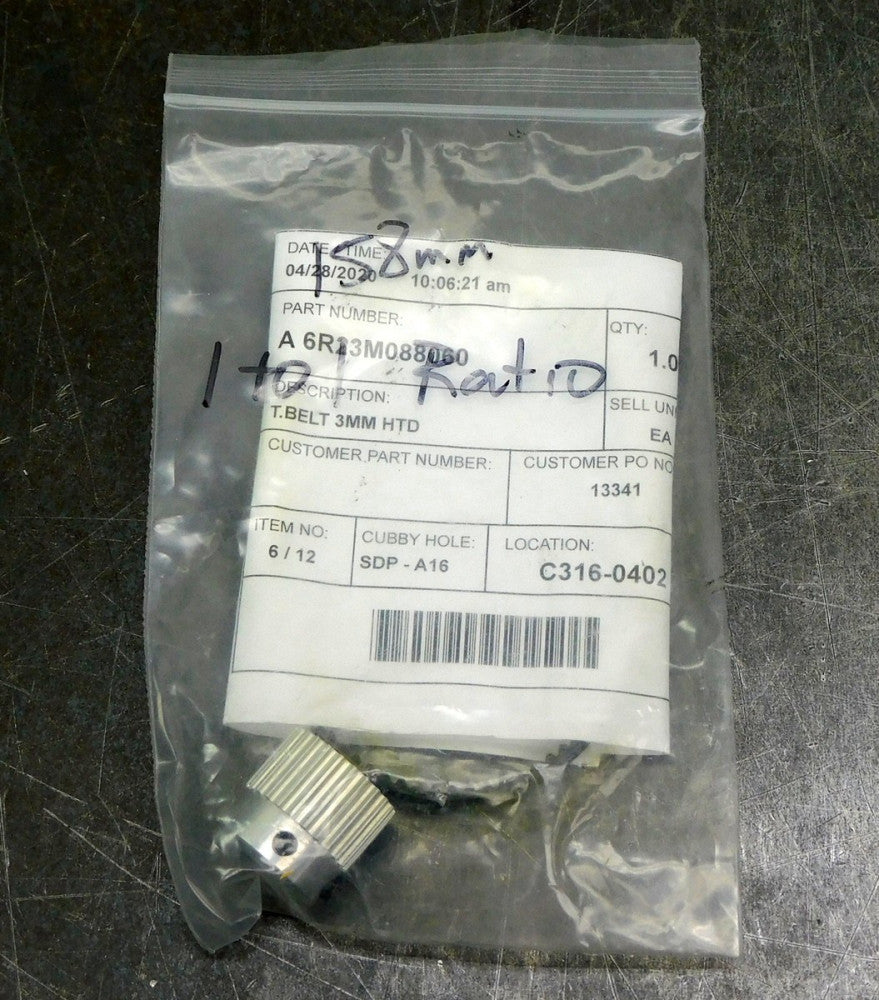 SDP/SI A 6R23M088060 Timing Belt & Belt Pulley 3mm 1:1 Ratio 158mm Pitch