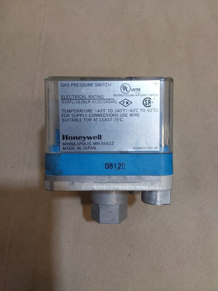 HONEYWELL C6097A-1053 / C6097A1053 GAS PRESSURE SWITCH MANUAL RESET