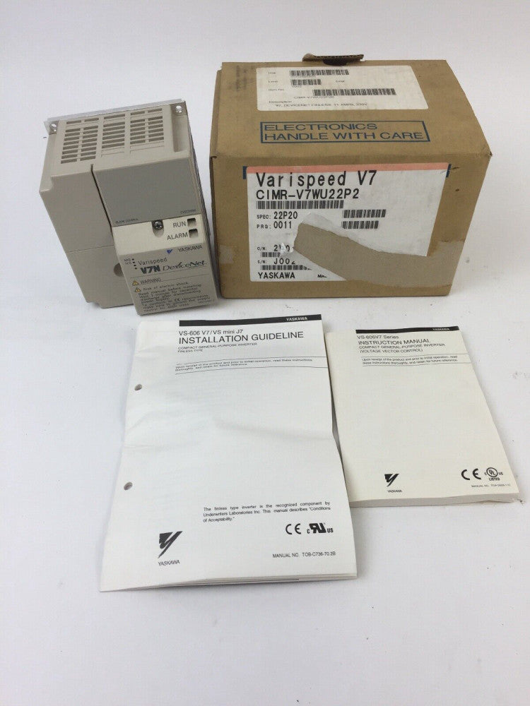 YASKAWA CIMR-V7WU22P2 AC VE VARISPEED V7N DEVICENET 230VAC 