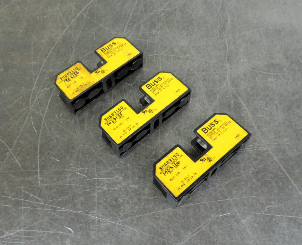 Buss BM6031SQ Fuse Holder  10 AWG Lot of Three (3)