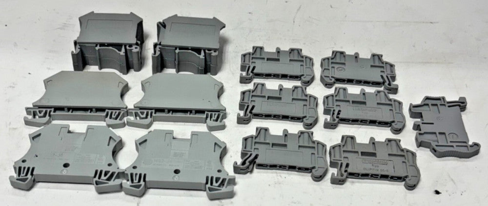 PHOENIX CONTACT TERMINAL BLOCKS LOT OF 15 TYPE UK62 1492-J4 CLIPFIX 35-5 800V