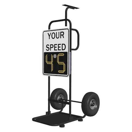 Tapco 128877 Safe Pace 100,Radar Feedback Sign,Solar, With Dolly