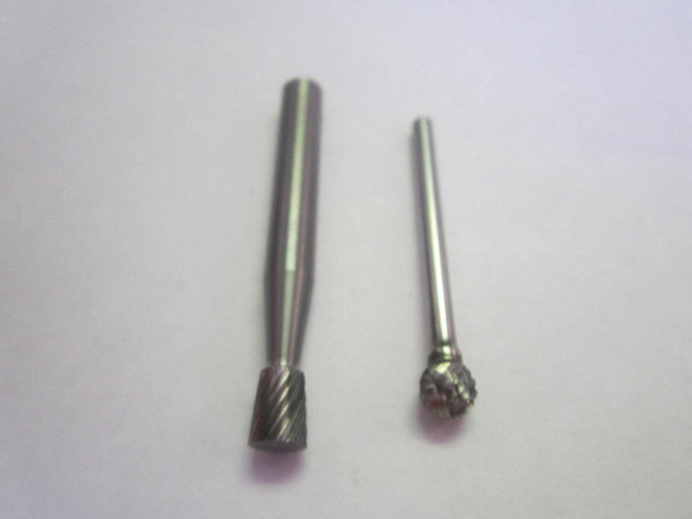 Metal Removal Tools 1/4" Carbide Ball Tapered Cylinder Bur NEW - Lot of 2 