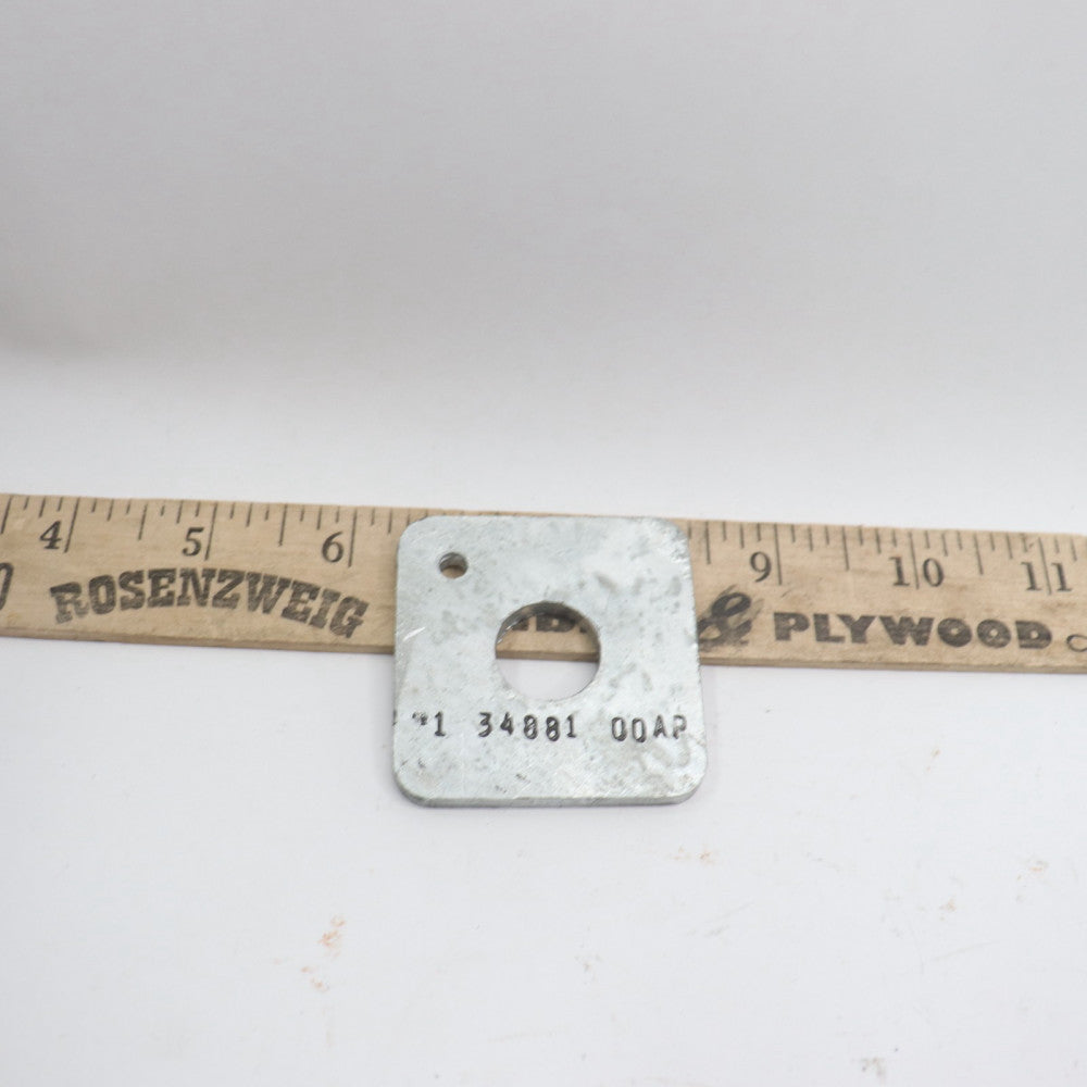 Square Washer 316 Stainless Steel 1" 34881 - 1 Hole in the Corner