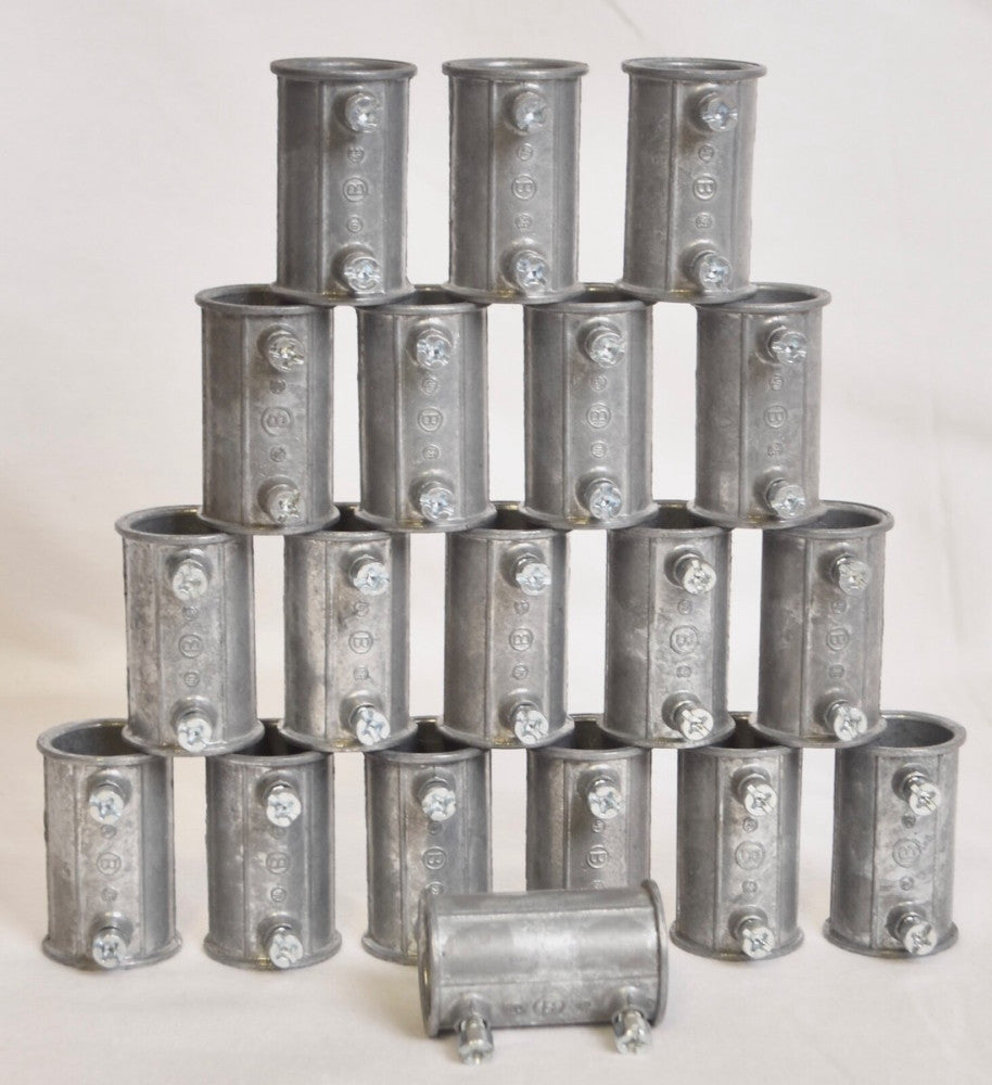19 Count Bridgeport EMT Set Screw Zinc Couplings