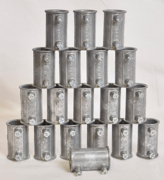 19 Count Bridgeport EMT Set Screw Zinc Couplings