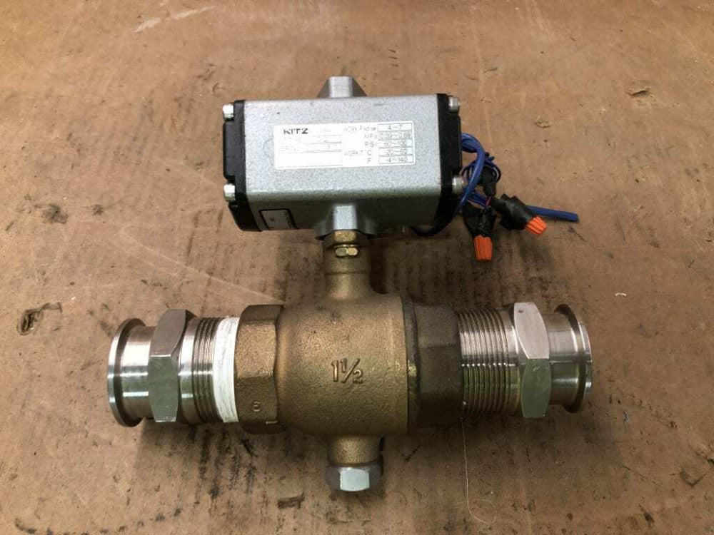 KITZ 1-1/2" Bronze Pneumatic Check Valve 60-100PSI -4-140°F