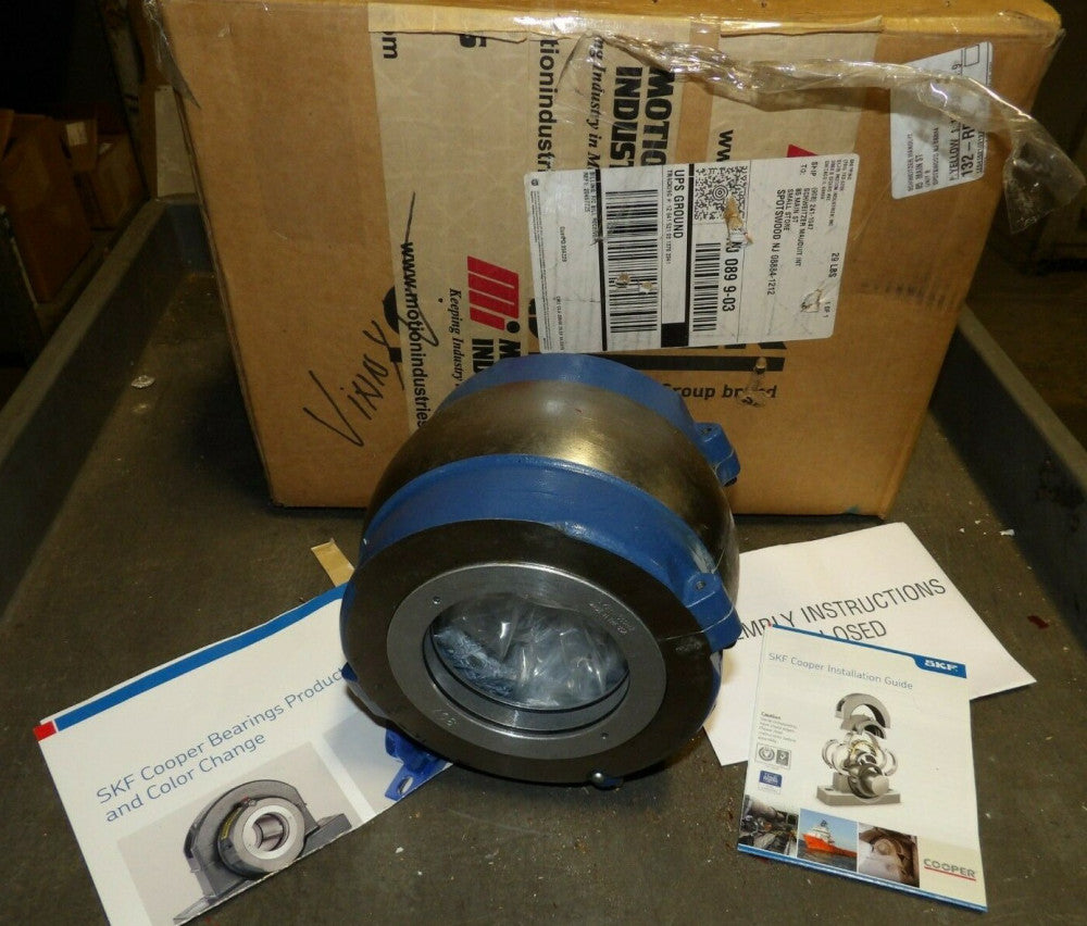 NEW COOPER SKF CLAMP COLLAR MOUNTED SPLIT ROLLER BEARING CARTRIDGE  01EBC307GRAT