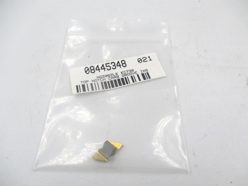 Kennametal (1114305) NG2062LK KC730 LH TiN Finish Carbide Grooving Insert