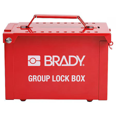 Brady 175462 Group Lockout Box,9 In H,Red