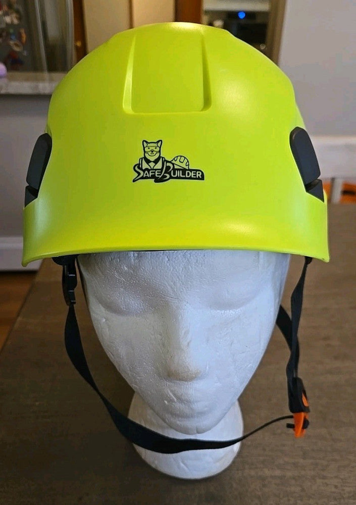 Safe Builder Safety Helmet Fluorescent Green Cr08-D See All Pics And Descript
