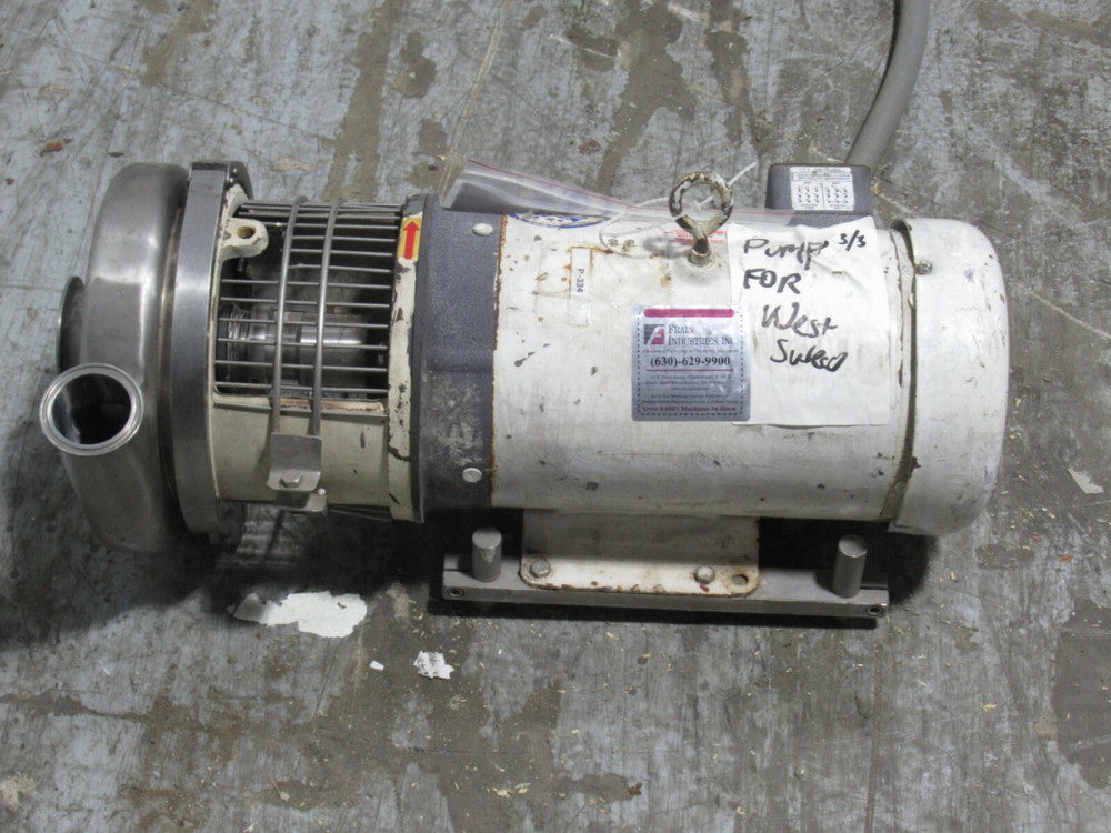 Waukesha Puriti Centrifugal Pump Model C328 With 5HP Motor