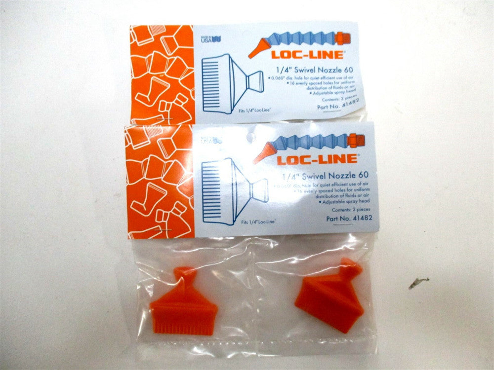 Loc-Line (41482) 1/4 Hose Inside Dia Acetal Copolymer Swivel Nozzle - 4 PK