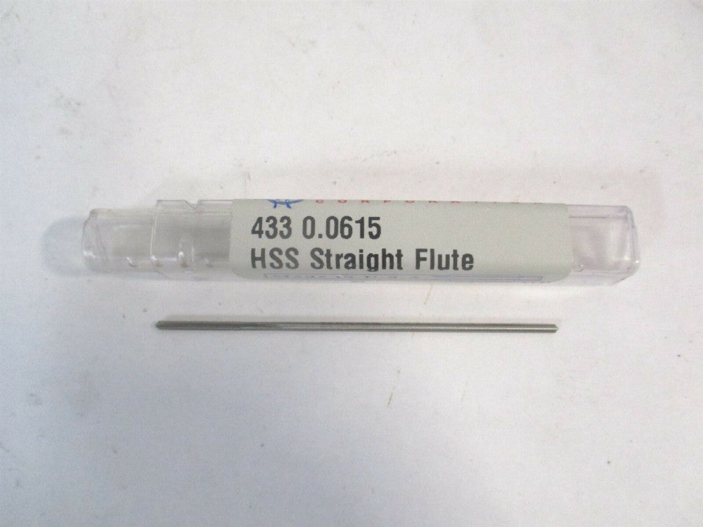 Yankee (433-0.0615) 0.0615 x 1/2" x 2-1/2" OAL 4Fl Straight HSS Chucking Reamer 