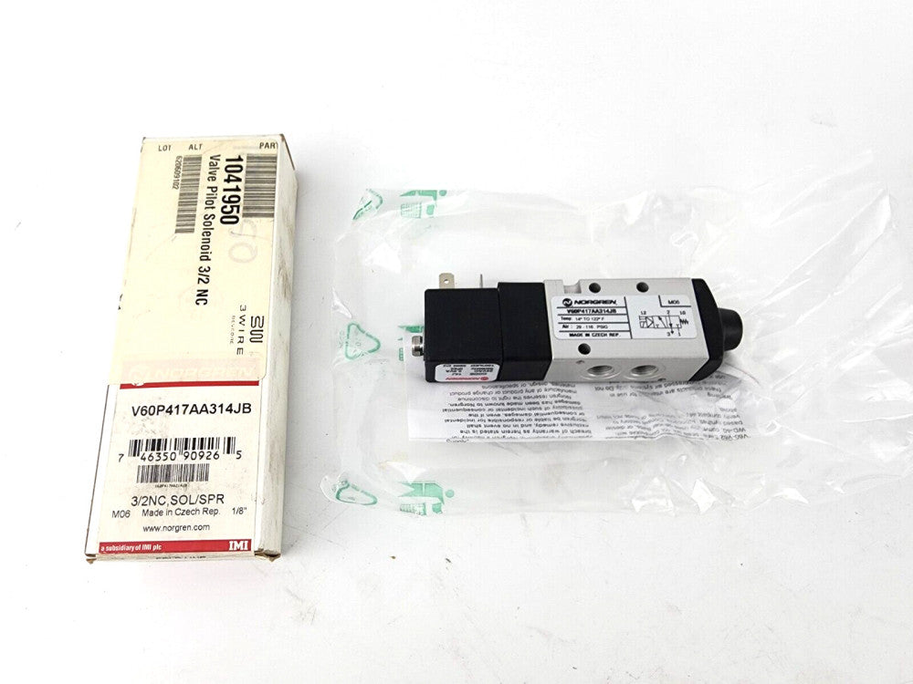 IMI Cornelius Pilot Solenoid 3/2 NC SOL/SPR 1041950 V60P417AA314JB 620609102