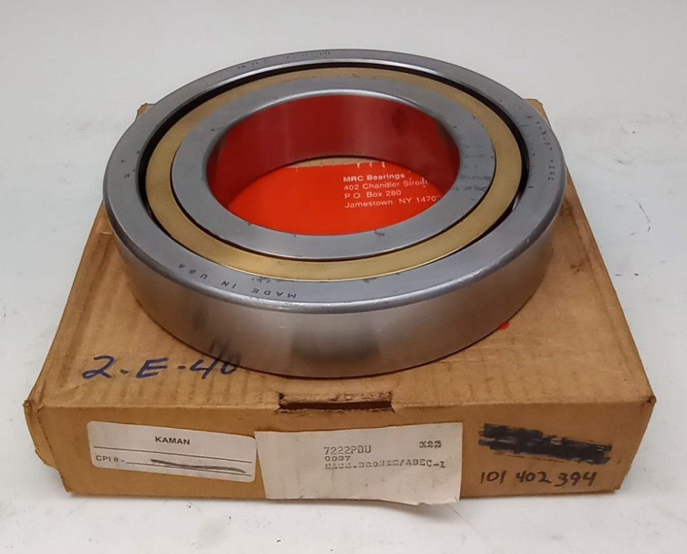 MRC 7222PDU-BRZ Angular Contact Ball Bearing 110X200X38mm 7222-PDU-BRZ