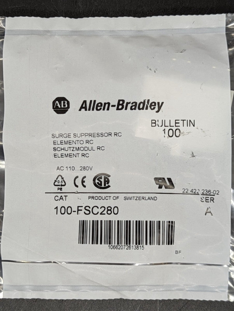 Allen Bradley 100-FSC280 Surge Suppressor 110/280V New In Box USA