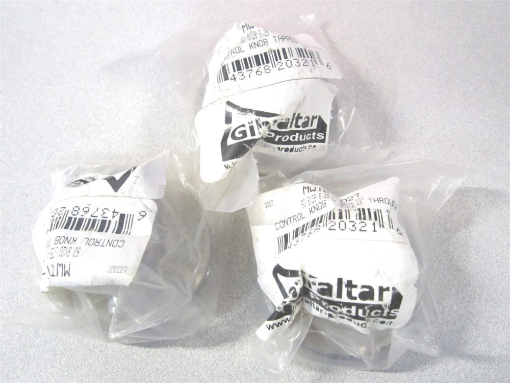 Gibralter (MWTRT-027-G) 50.8mm Stainless Steel Tapped Thru Knurled Knob - Qty 3