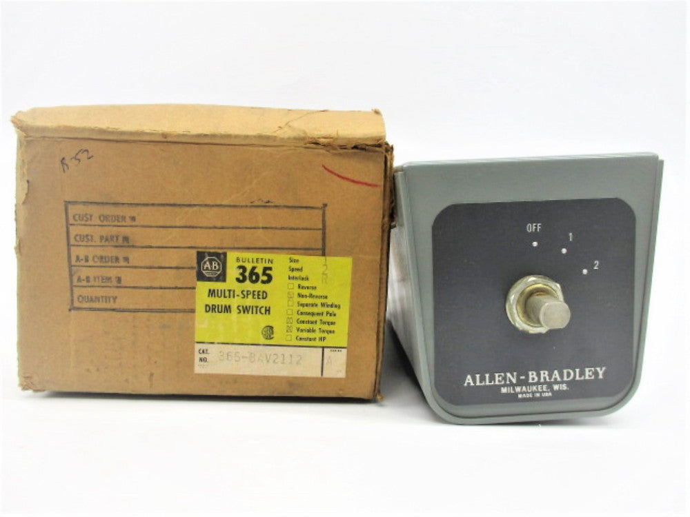 ALLEN BRADLEY 365-BAV2112 SER. A (BR/YL) NSMP