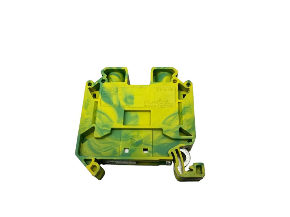 CUTLER HAMMER XBUT16PE 4 AWG, 16 AWG, Terminal Block, DINRAIL Mount, 2 Position
