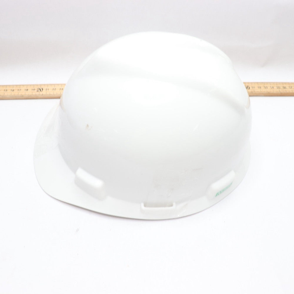 MSA V-Gard Slotted Safety Helmet White Medium CSA Z94.1-15