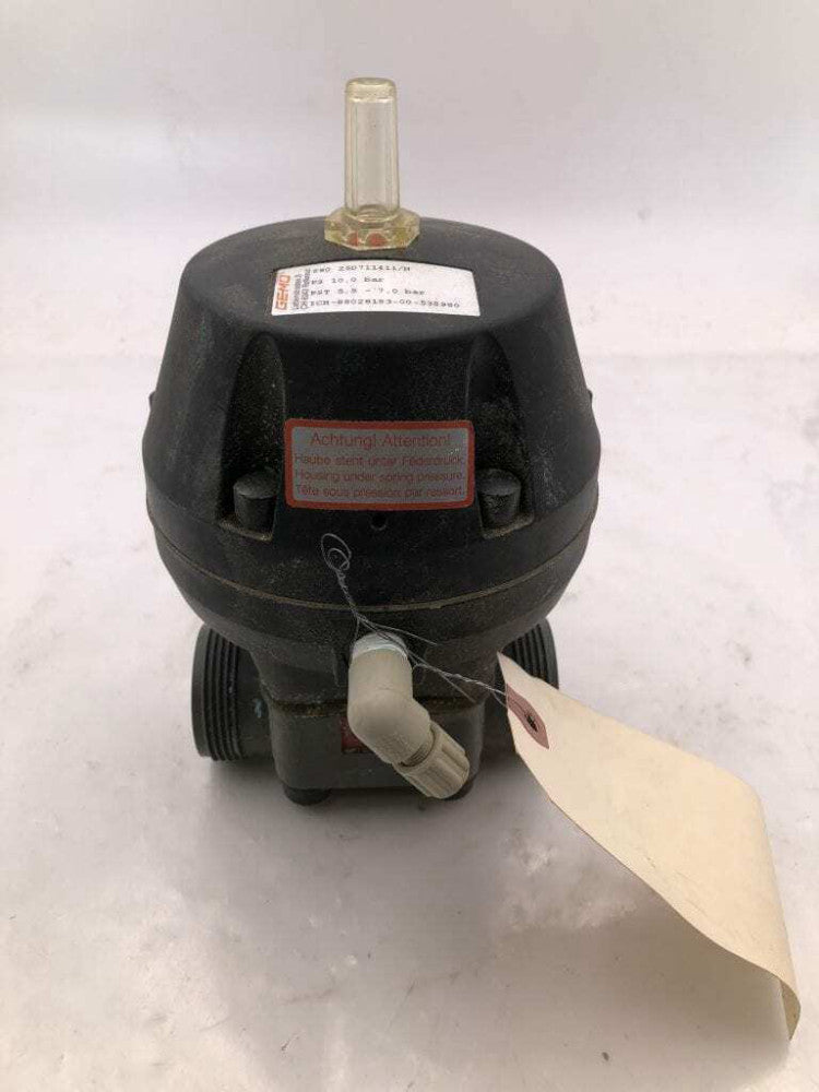 GEMÜ 690 25D711411/N 2" PVC Air-Operated Actuated Ball Valve 10bar